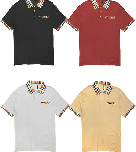 Checkered Detail Polo