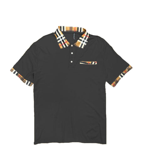 Checkered Detail Polo